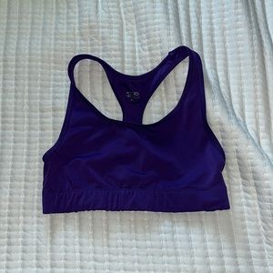 purple sports bra